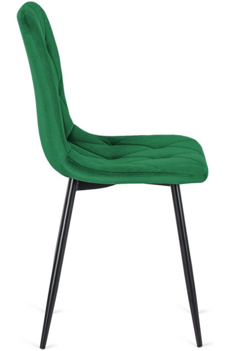 Krzesło tapicerowane BORGO VELVET GREEN Lugano