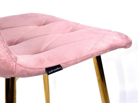 Krzesło tapicerowane BORGO VELVET PINK Lugano