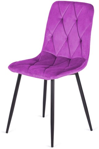 Krzesło tapicerowane BORGO VELVET PURPLE Lugano