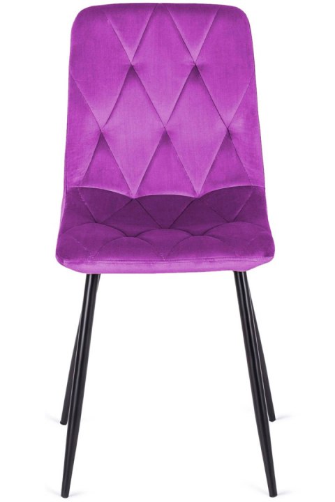 Krzesło tapicerowane BORGO VELVET PURPLE Lugano