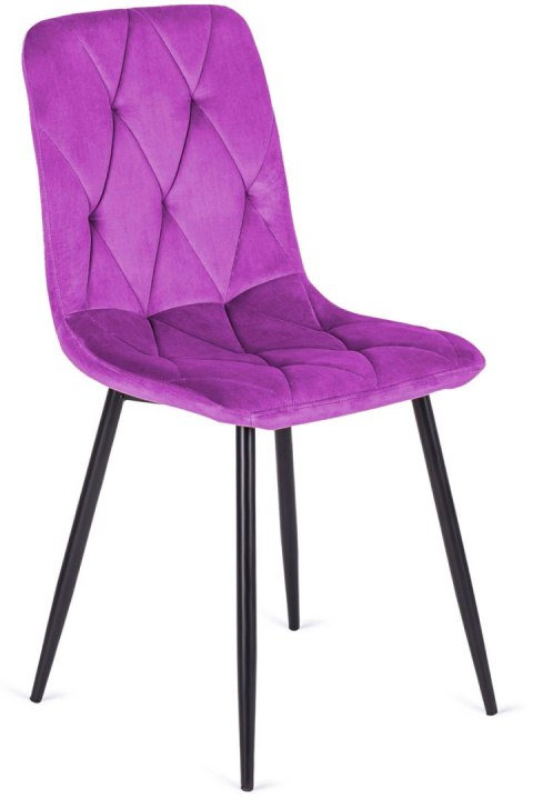 Krzesło tapicerowane BORGO VELVET PURPLE Lugano