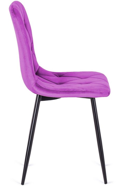 Krzesło tapicerowane BORGO VELVET PURPLE Lugano