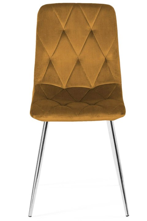 Krzesło tapicerowane BORGO VELVET TRUFLE SILVER Lugano