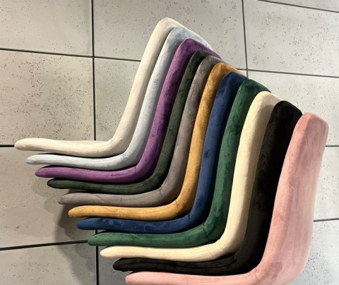 Krzesło tapicerowane BORGO VELVET TRUFLE SILVER Lugano