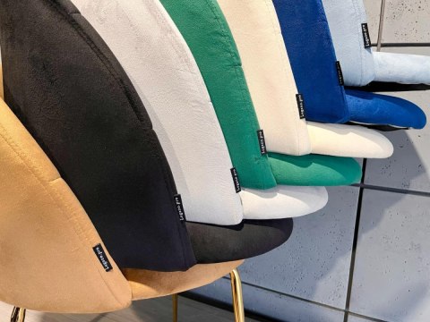 Krzesło tapicerowane CAMILA TRUFLE VELVET GOLD Lugano