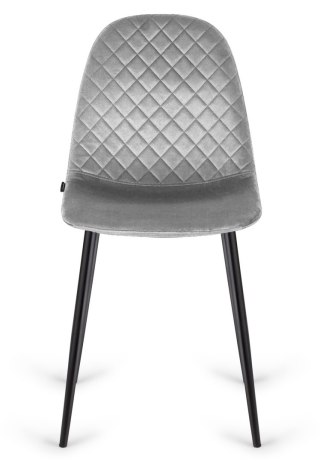 Krzesło tapicerowane CARO VELVET GREY Lugano