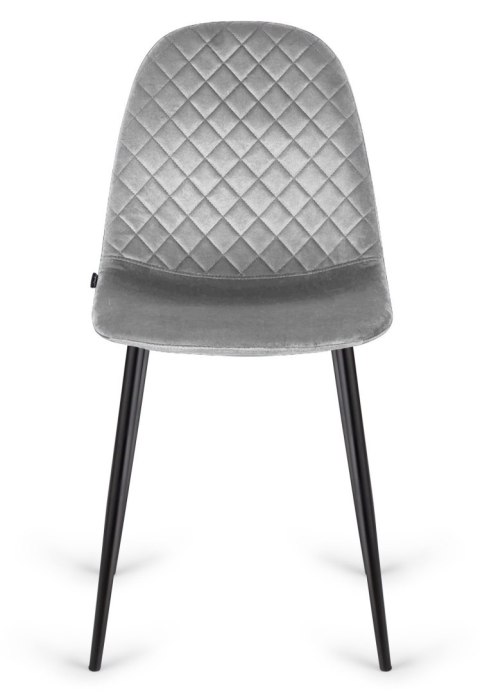 Krzesło tapicerowane CARO VELVET GREY Lugano