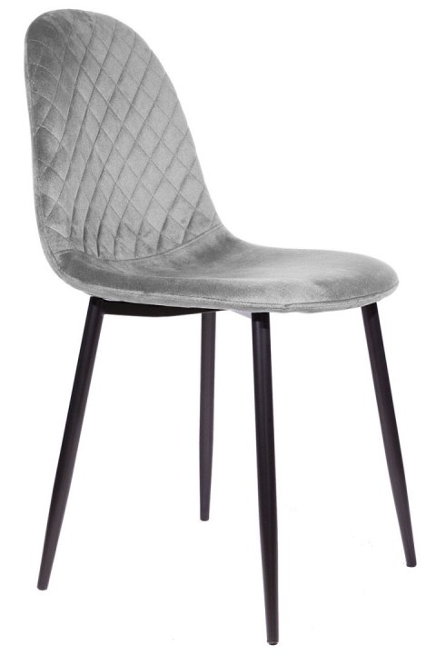 Krzesło tapicerowane CARO VELVET GREY Lugano