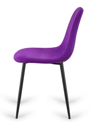 Krzesło tapicerowane GIULIA PURPLE VELVET Lugano