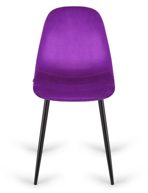 Krzesło tapicerowane GIULIA PURPLE VELVET Lugano