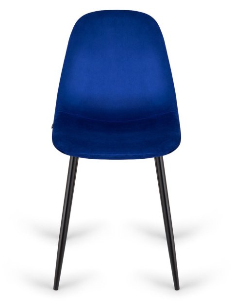 Krzesło tapicerowane GIULIA VELVET BLUE Lugano