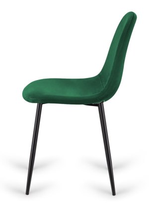 Krzesło tapicerowane GIULIA VELVET GREEN Lugano