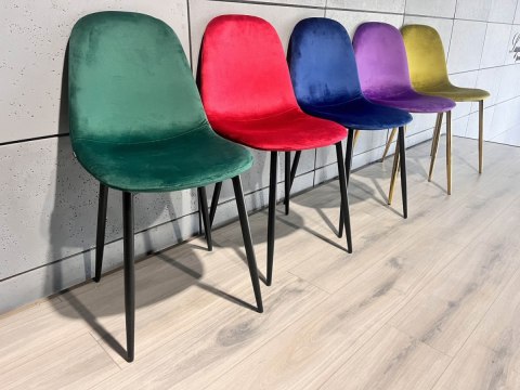 Krzesło tapicerowane GIULIA VELVET GREEN Lugano