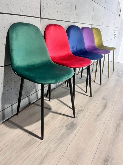 Krzesło tapicerowane GIULIA VELVET GREEN Lugano