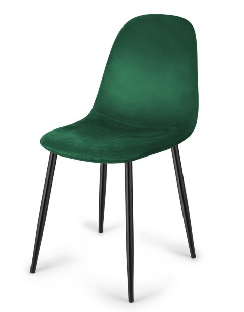 Krzesło tapicerowane GIULIA VELVET GREEN Lugano