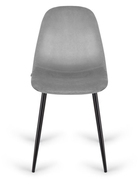 Krzesło tapicerowane GIULIA VELVET GREY Lugano