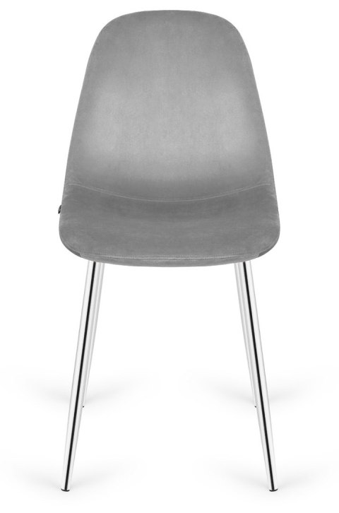 Krzesło tapicerowane GIULIA VELVET GREY SILVER Lugano Krzesło tapicerowane GIULIA VELVET GREY SILVER Lugano