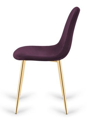 Krzesło tapicerowane GIULIA VELVET NIGHT GOLD Lugano