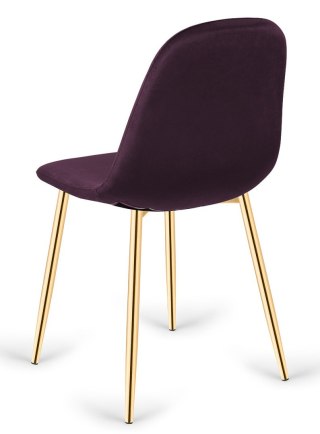 Krzesło tapicerowane GIULIA VELVET NIGHT GOLD Lugano