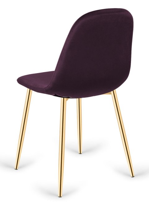 Krzesło tapicerowane GIULIA VELVET NIGHT GOLD Lugano