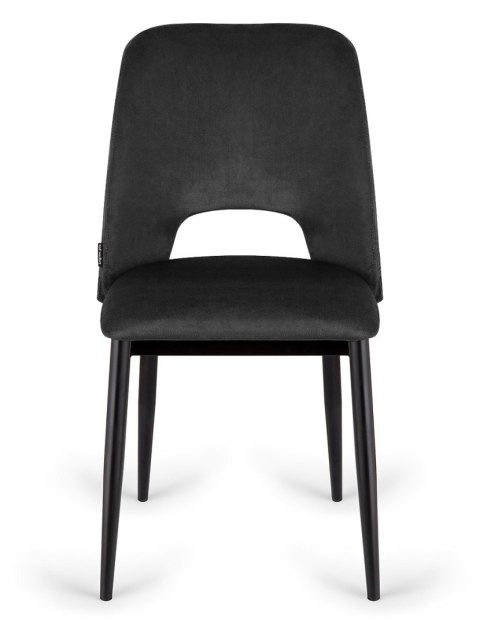Krzesło tapicerowane GOTI BLACK VELVET Lugano