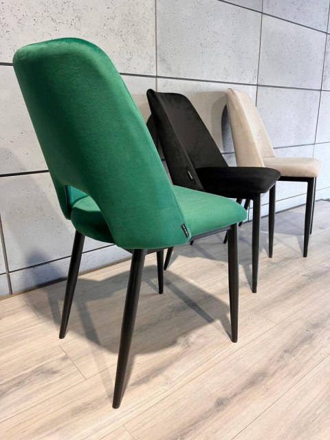 Krzesło tapicerowane GOTI GREEN VELVET Lugano