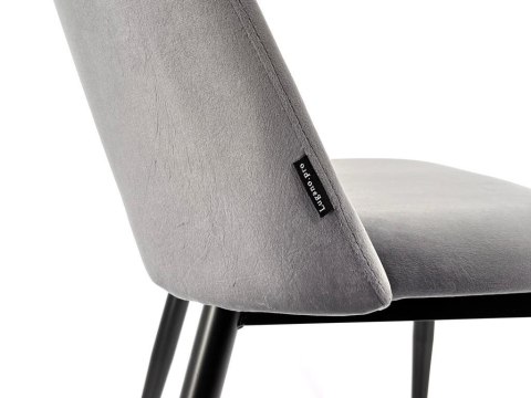 Krzesło tapicerowane GOTI GREY VELVET Lugano