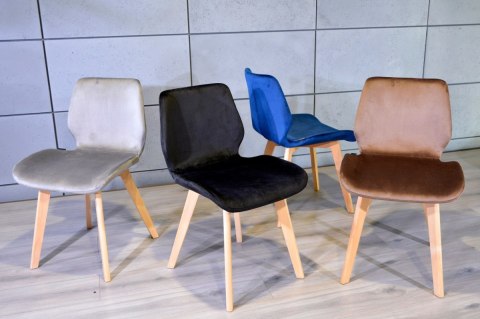 Krzesło tapicerowane SOPHIA FABRIC BLACK Lugano