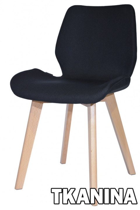 Krzesło tapicerowane SOPHIA FABRIC BLACK Lugano
