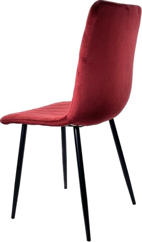Krzesło tapicerowane SORANO VELVET BURGUNDY Lugano