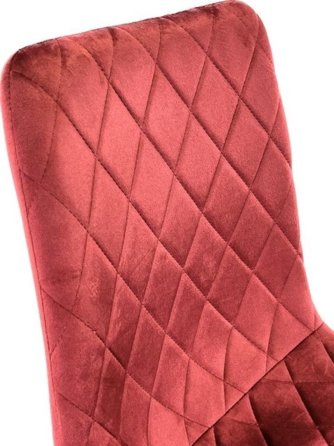 Krzesło tapicerowane SORANO VELVET BURGUNDY Lugano