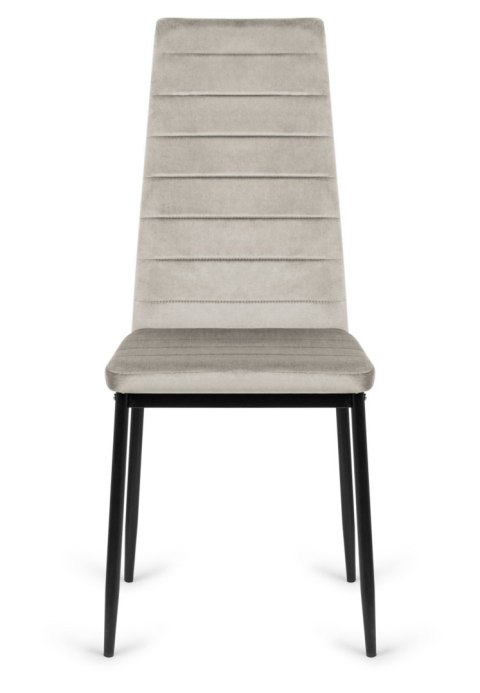 Krzesło tapicerowane VALVA LINE VELVET GREY Lugano