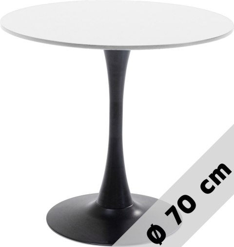 Stół okrągły VICTORY WHITE 70 cm SMOKE Lugano Stół okrągły VICTORY WHITE 70 cm SMOKE Lugano