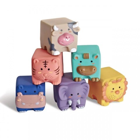 WOOPIE BABY Klocki Sensoryczne Zwierzątka Układanka do Ściskania + Dźwięk 6 el. Woopie WOOPIE BABY Klocki Sensoryczne Zwierzątka Układanka do Ściskania + Dźwięk 6 el. Woopie