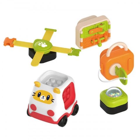 WOOPIE BABY Montessori Manipulacyjny Zestaw Konstrukcyjny Samochód Kotek 1 Woopie WOOPIE BABY Montessori Manipulacyjny Zestaw Konstrukcyjny Samochód Kotek 1 Woopie
