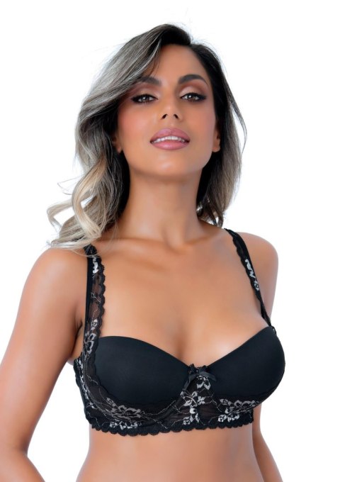 Balconette push-up lace bra Black Daring Intimates Balconette push-up lace bra Black Daring Intimates