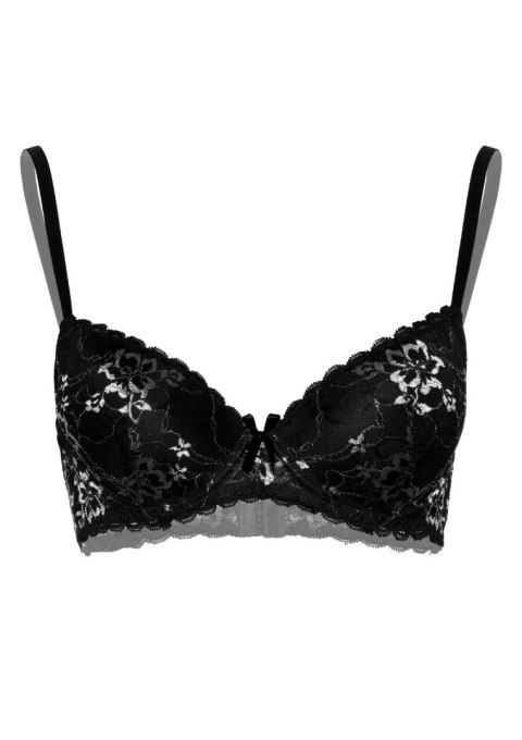 Demi bra with floral lace Black Daring Intimates Demi bra with floral lace Black Daring Intimates