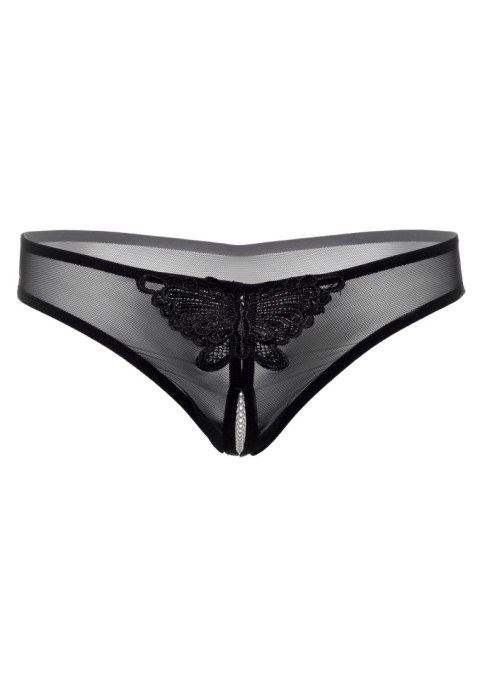 Indra crotchless beaded thong Black Daring Intimates