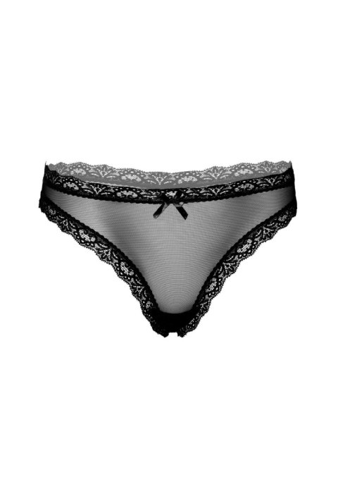Mesh thong with ruched-back Black Daring Intimates