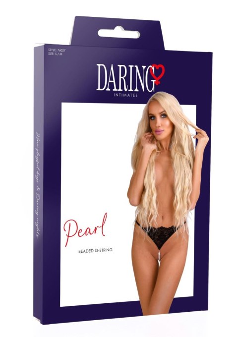 Pearl beaded g-string Black Daring Intimates