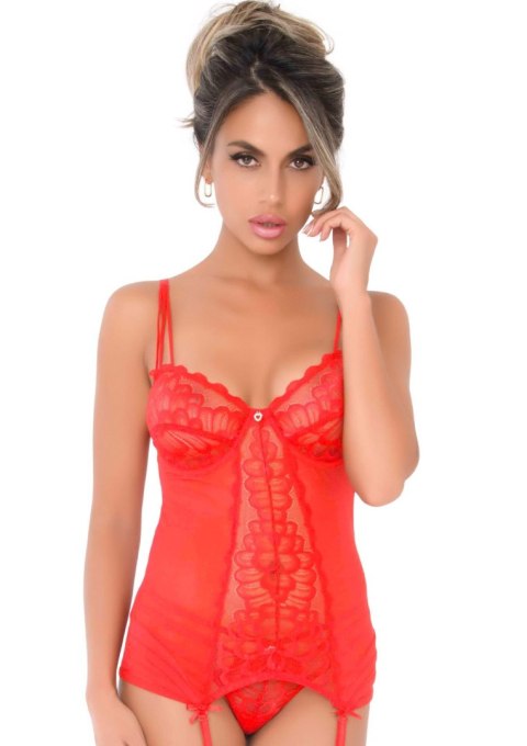 Lace Cami Corset with string Red Daring Intimates Lace Cami Corset with string Red Daring Intimates