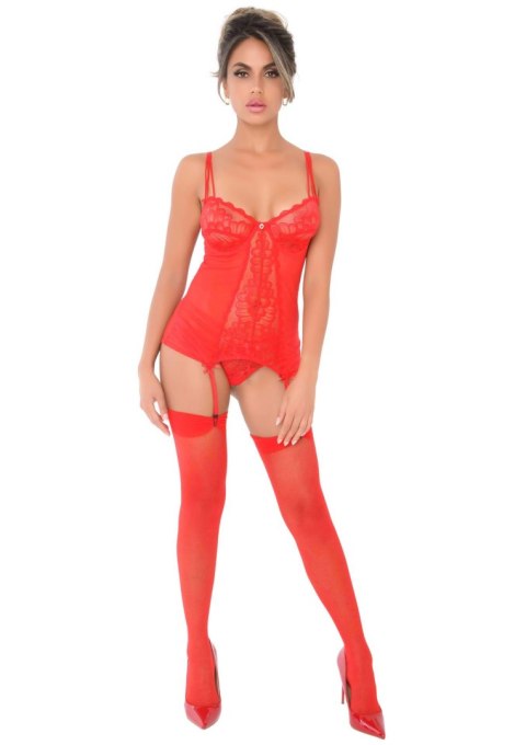 Lace Cami Corset with string Red Daring Intimates Lace Cami Corset with string Red Daring Intimates
