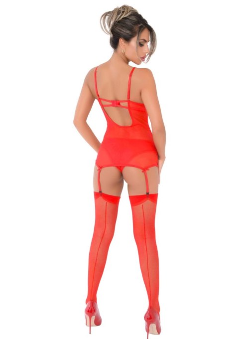 Lace Cami Corset with string Red Daring Intimates