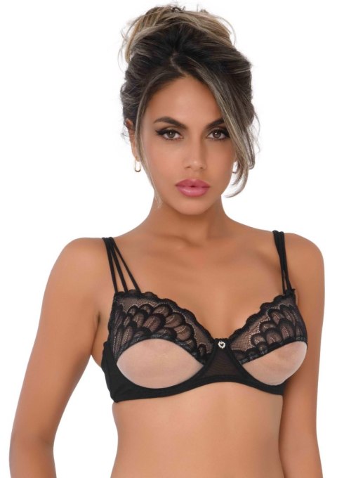 Unlined bra w faux underbust Black Daring Intimates