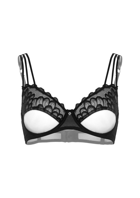 Unlined bra w faux underbust Black Daring Intimates