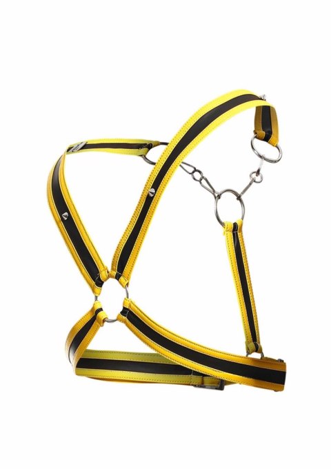 DNGEON Cross Chain Harness Yellow MOB Eroticwear