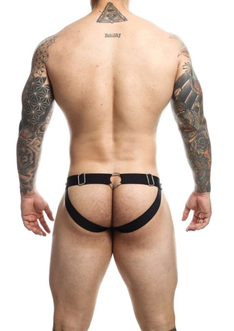 DNGEON Peakaboo Jock Grey MOB Eroticwear