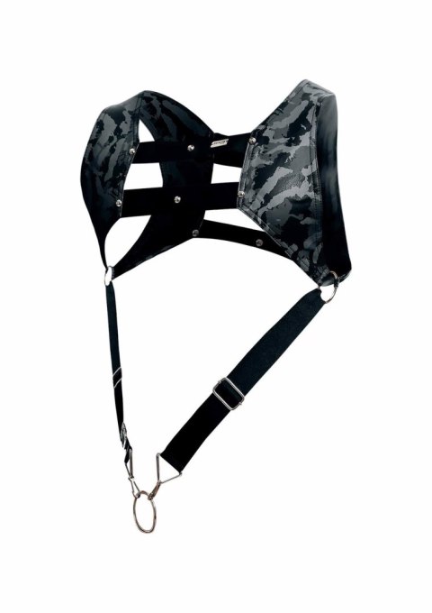DNGEON Top Cockring Harness Grey MOB Eroticwear DNGEON Top Cockring Harness Grey MOB Eroticwear