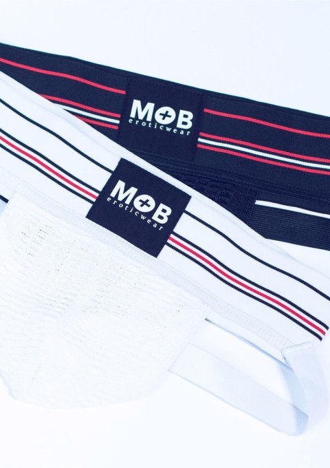 Fetish Classic Wide Jockstrap White MOB Eroticwear Fetish Classic Wide Jockstrap White MOB Eroticwear