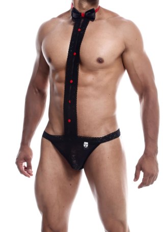 MOB Tuxedo Lace Thong Black MOB Eroticwear